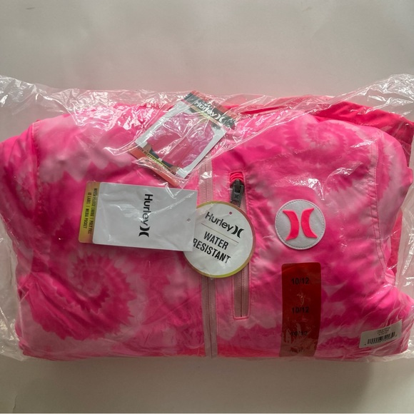 Hurley Youth Heavyweight Snow Jacket Girls Size M-10/12 NWT - Picture 1 of 9